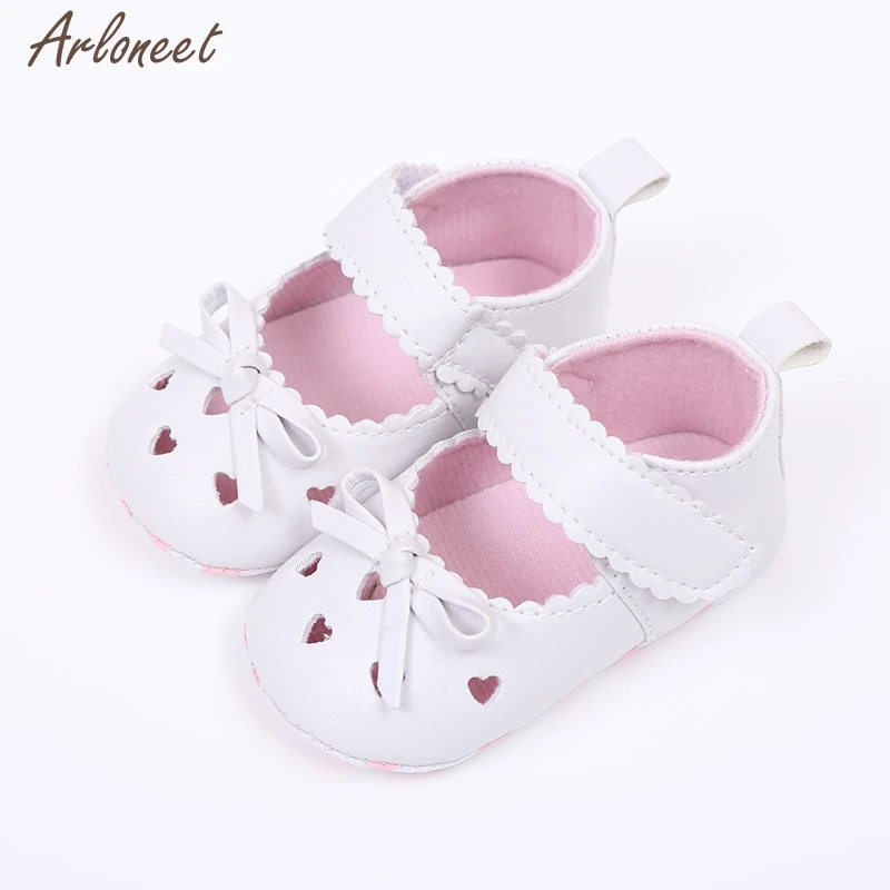 Summer Newborn Infant Baby Boy Girls Crib Bow Soft Sole Anti-slip Sneakers Shoes