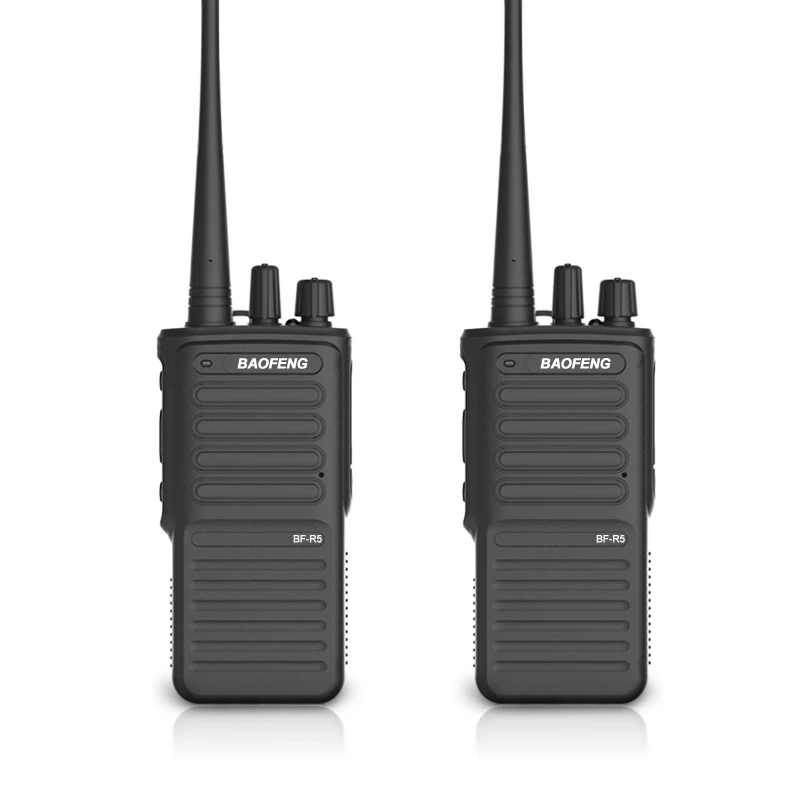 New Baofeng BF-R5 Professional Walkie Talkie 6W Power Portable Ham Two Way Radio UHF 400-480MHz PTT For Hunting 2PCS New Baofeng BF-R5 Professional Walkie Talkie 6W Power Portable Ham Two Way Radio UHF 400-480MHz PTT For Hunting 2PCS