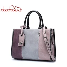 DOODOO, женская сумка из искусственной кожи, женская сумка через плечо, женская сумка с верхней ручкой, с кисточками, волшебный цвет,, сумка-тоут, сумка-мессенджер
