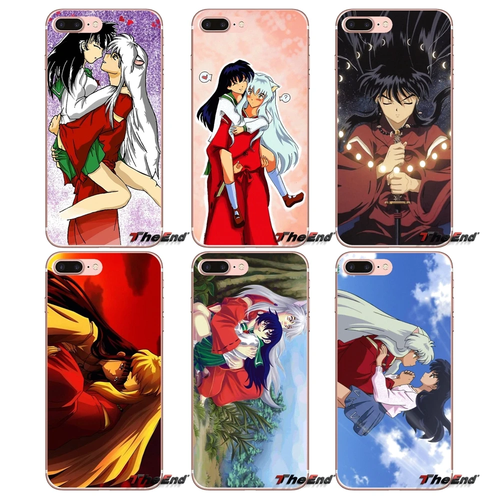 Аниме часы InuYasha Online Мягкий ТПУ чехол для iPhone X 4 4S 5 5S 5C SE 6 6S 7 8 Plus Samsung Galaxy J1 J3 J5 J7 A3 A5