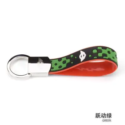Фирменная Новинка Металл и Резина Материал брелок для автомобильных ключей для F56 F55 F54 R55 R56 R57 R58 R59 R60 R61 mini cooper цепочка для ключей(1 шт./компл - Название цвета: Vivid Green