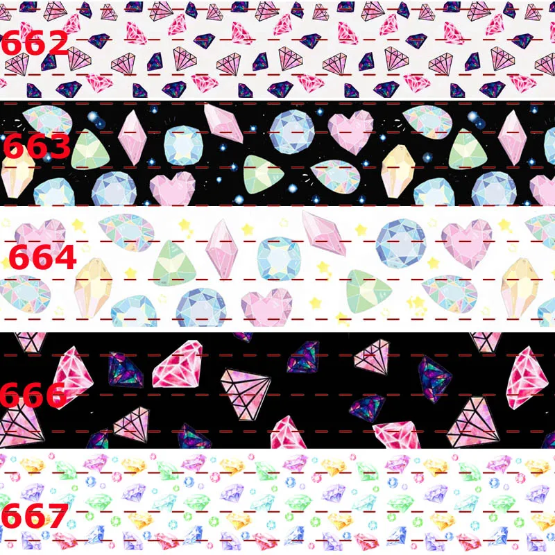 

10yards -different sizes -bling crystal ribbon printed Grosgrain ribbon 662