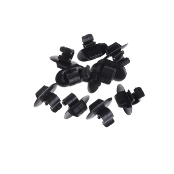 

QILEJVS 10x Bonnet Stay Clip Plastic Fastener Holder For Citroen Peugeot Vauxhall Vivaro-m18