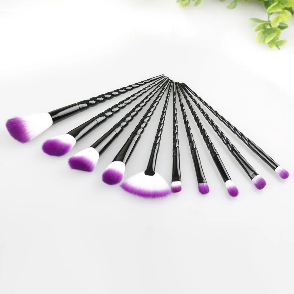 

Hot 10pcs Makeup Brushes Set Foundation Eyeshadow Base Powder Blush Blending Brushes Makeup Brush Cosmetic Tools