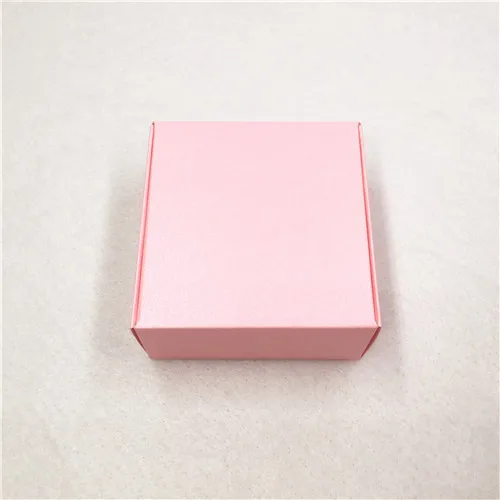 Pink 20 шт крафт-бумага картонные коробки для хранения с окном Подарочная коробка для продуктов/сувениры коробка для упаковки подарка Популярные коробки - Цвет: Pink
