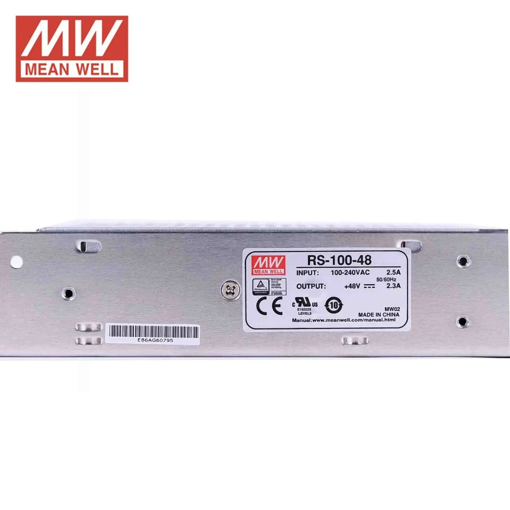 MW Mean Well LRS-100-48 48V 2.3A 110W Single Output Switching Power Supply