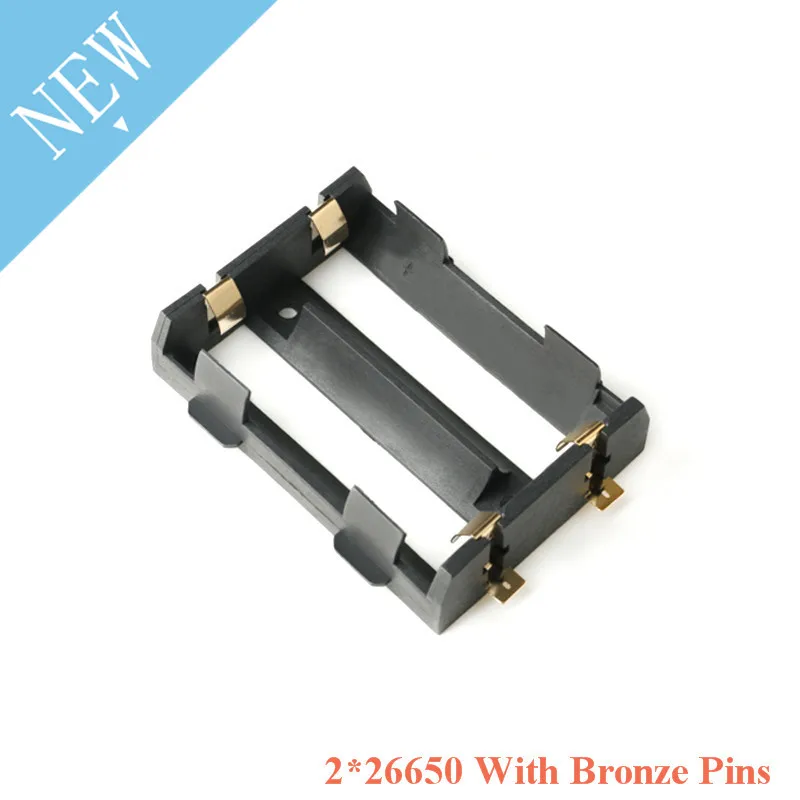 

DIY Battery Container Holder SMD Box For 2x 26650 3.7V Rechargeable Battery 4Pin
