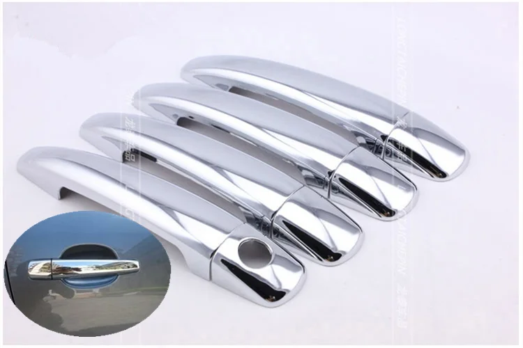 

FUNDUOO FOR CITROEN C4 C4 PICASSO C6 PEUGEOT 207 308 407 CHROME DOOR HANDLE COVER TRIM Free Drop Shipping