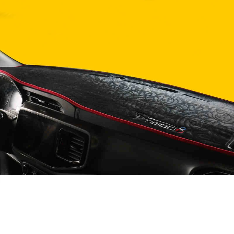 

Lsrtw2017 Polyester Silica Gel Car Dashboard Sun Shield Heat Isolation Mat for Chery Tiggo 8 2018 2019 2020