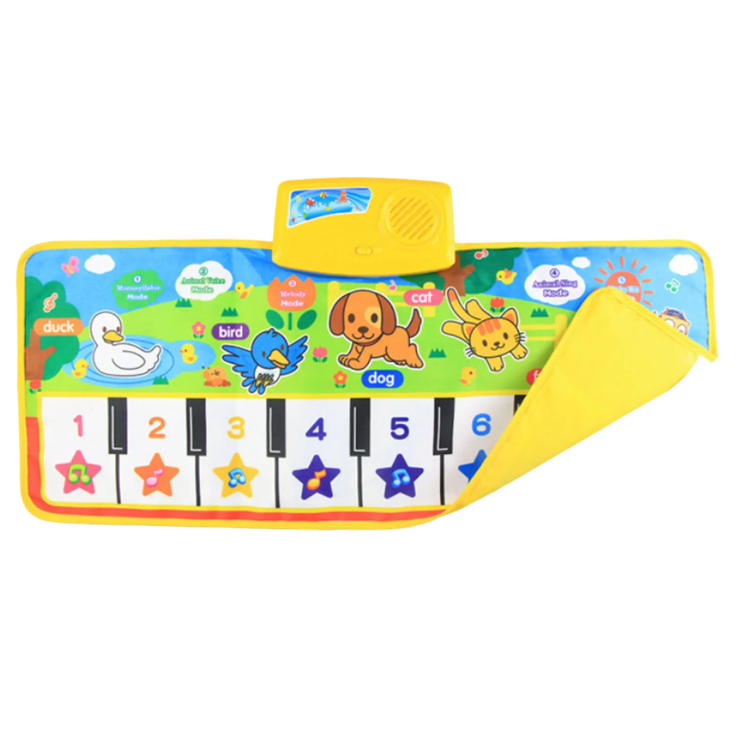 Bonito dos Desenhos Esteira do Jogo Música de Piano Crianças Bebê Animados Aniaml Instrumento Musical Som Tapete Tapete Rastejando Cobertor Playmat Educacional Brinquedo 8 Tapetes de jogo