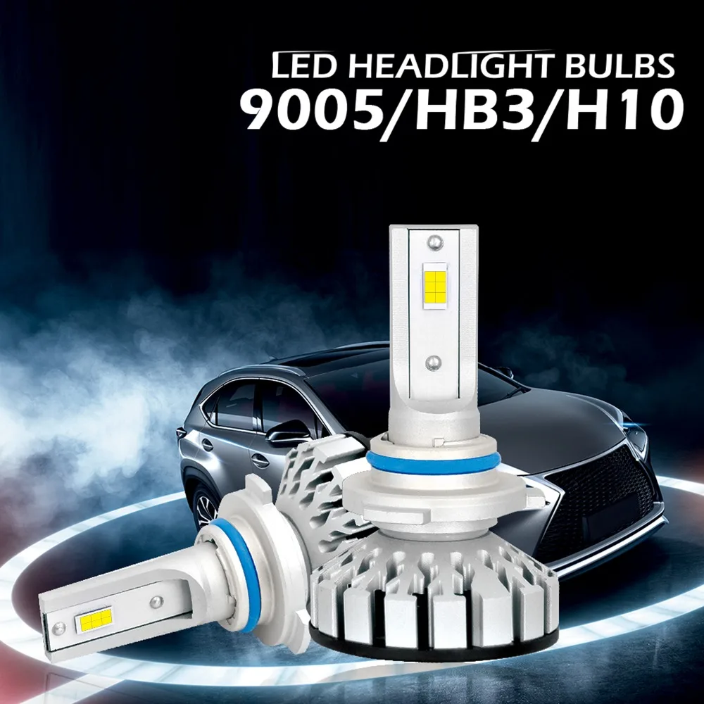 

2PCS 9005 high-bright car LED lights, voltage: DC9-30V 8000LM/Set 9005 LED headlights.