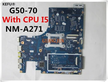 

KEFU For Lenovo G50-70 Laptop Motherboard CLU1/ACLU2 NM-A271 With CPU I5 Testing Fast Ship