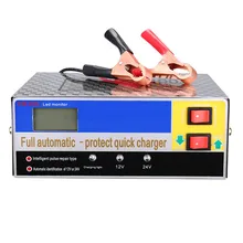 12V/24V Intelligent Automatic LED Charger Pulse Repair Type Maintainer Car Battery Charger for Lead Acid /Lithium Battery car battery charger full automatic 12v 24v intelligent pulse repair car battery charger 220v for cars truck boats motorcycles