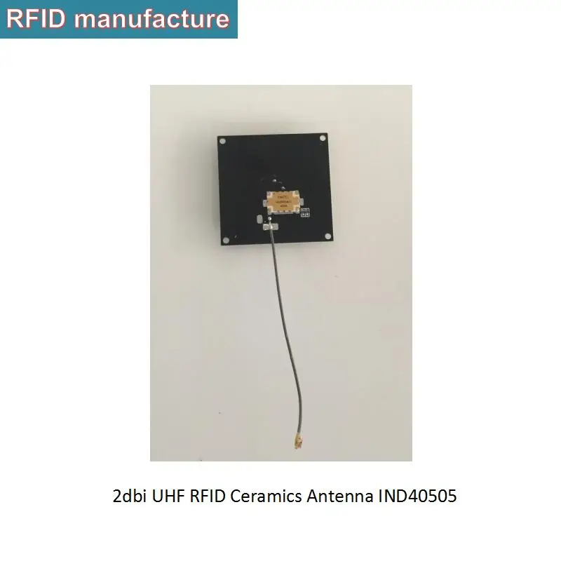 

uhf rfid Circular Polarized 2dbi 3dbi ceramics antenna for tcp ip rfid reader module inventory car/gate access managemet