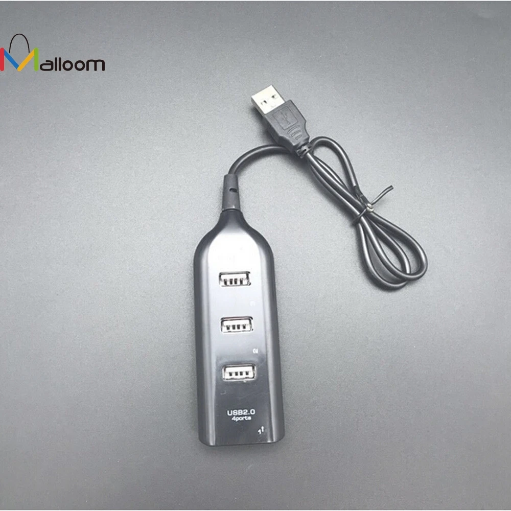 

Malloom 2018 New Arrival High Speed Multi USB 2.0 HUB 4 Port USB Portable Splitter Expansion Desktop/PC Laptop Adapter#25