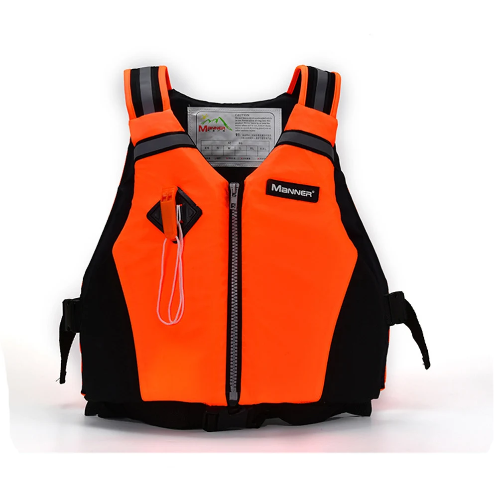 NEWAO Professional Neoprene Adult Adjustable Universal Life Jacket Vest With Whistle Swimming Surfing Skiing Boating Drifting