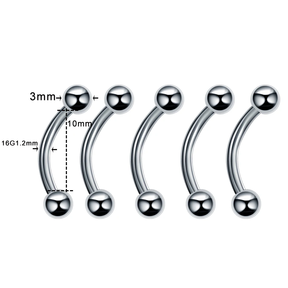 5 шт./лот, стальная спираль, пирсинг, Лабрет, кольцо для Козелка, штанга, пирсинг носа, кольца для уха, пирсинг бровей, пирсинг, сексуальные украшения для тела