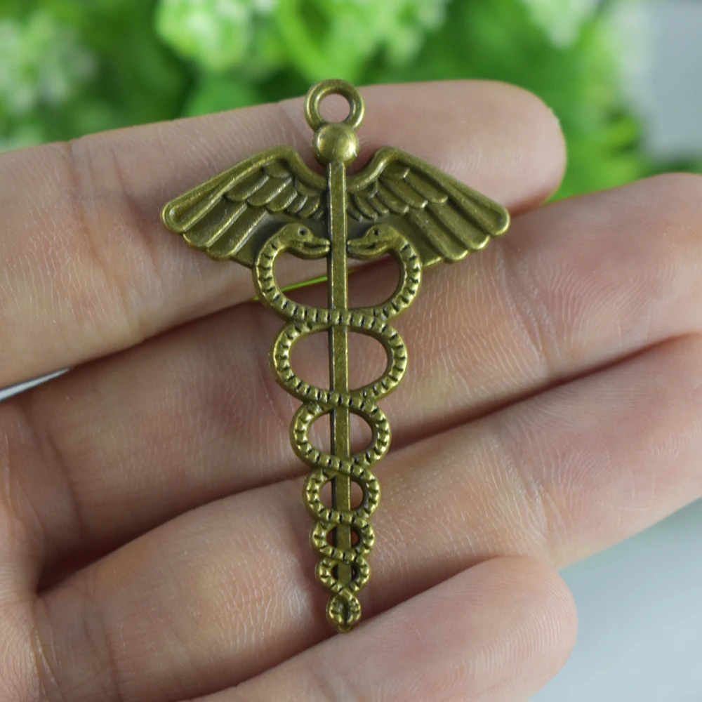 

6pieces 44x26mm Antique Bronze Charms Pendant Wings Jewelry Making DIY Handmade Craft
