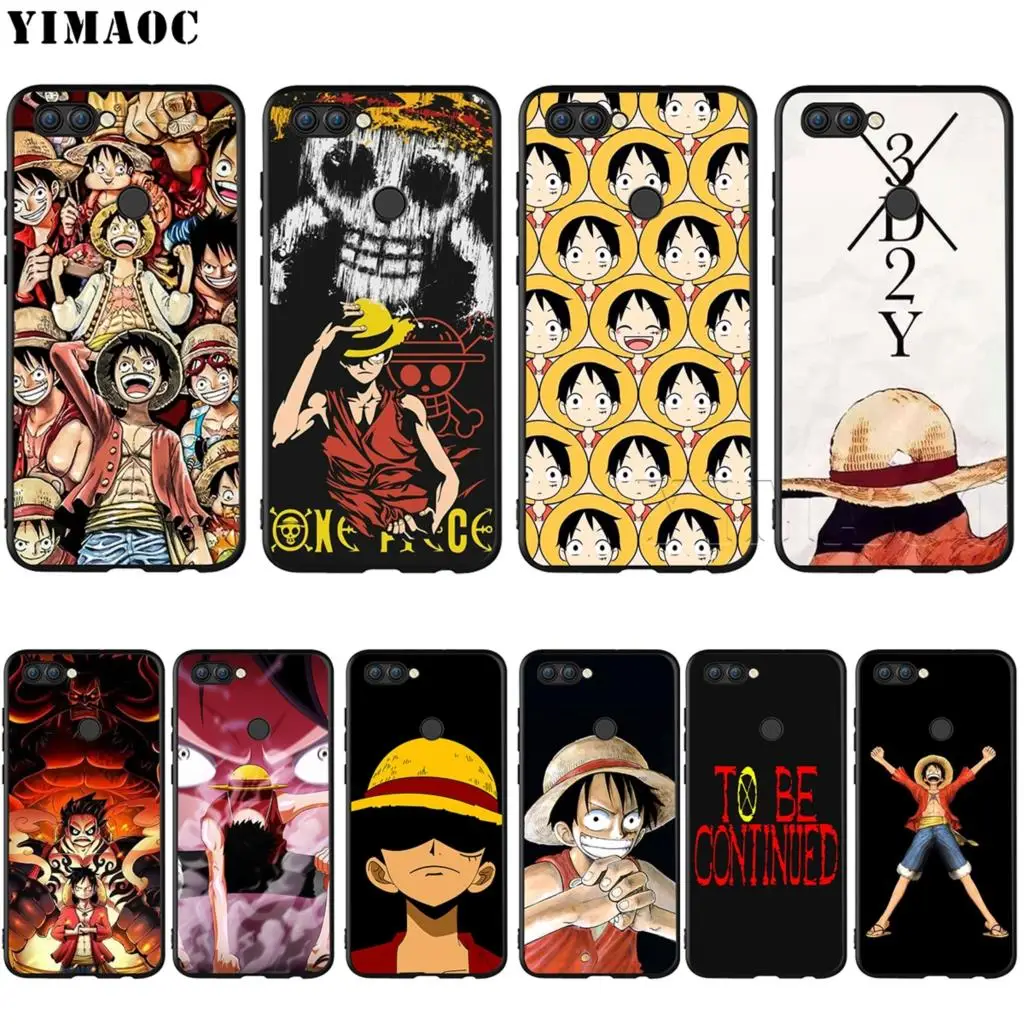 

YIMAOC One Piece Luffy Silicone Case for Huawei Mate 10 P8 P9 P10 P20 Lite Pro P Y7 Y9 Smart Mini 2017 2018