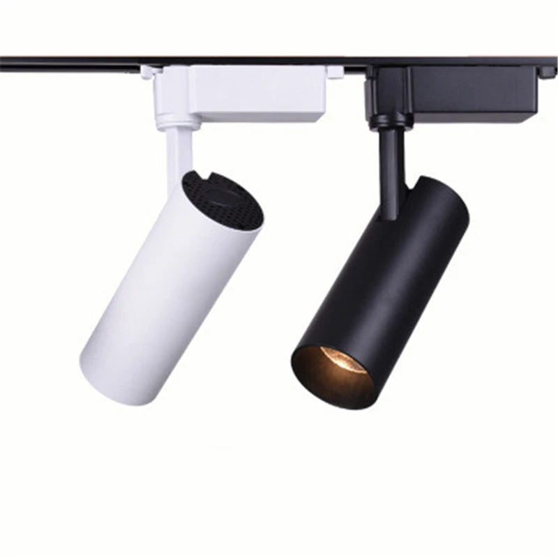 

Black/white LED COB Track Rail Light 10W-30W AC85- 265V Adjustable Rail Track Lighting lamp for Clothing store show lights