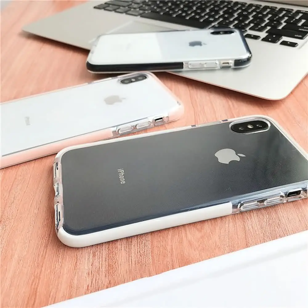 L FADNUT прозрачный силиконовый мягкий чехол из тпу для iPhone 7 Plus 8 6S 6 противоударный