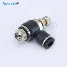 Hot Controlador de Velocidade de Fluxo Pneumático Montagem SL6 SL8 SL10 Remoto Peças de Impressora Tubo de PTFE 3D Engate Fittings(China)