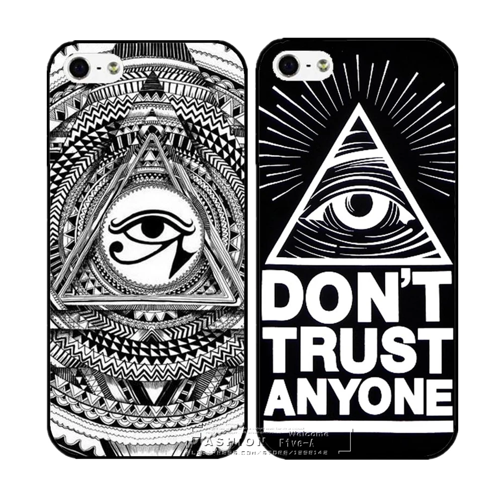 

Don't Trust Anyone Eyes Hard Plastic Protective Back Case Cover For Apple iPhone 6 6S 7 8 Plus X 4 4S 5 5S SE 5C 8Plus