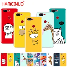 HAMEINUO Забавный милый модный дизайн чехол для телефона для Oneplus one plus 6 5T 5 3 3t 2 X A3000 A5000