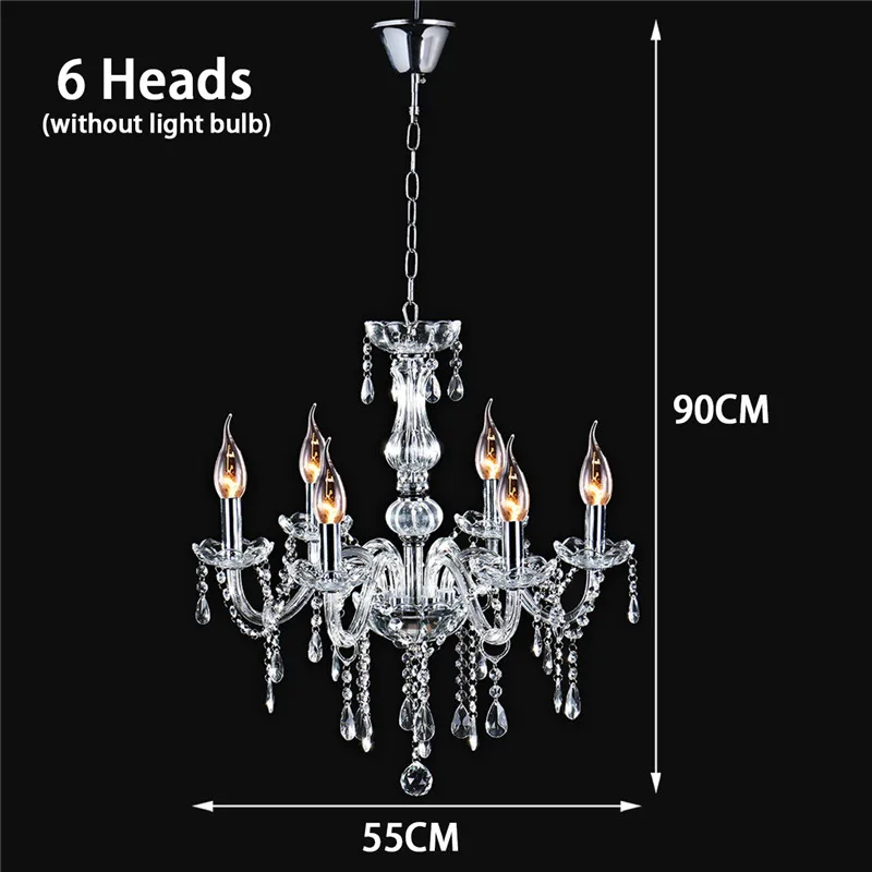 Candelabro de Cristal Sala de Estar Lustres de Crista Pingentes e Lustres Lâmpada de Iluminação Moderna Decora Tiffany Home Indoor E12 l 9 Cheap Lustres