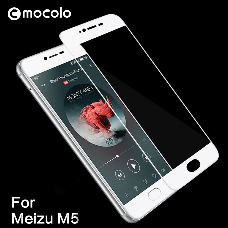 

Mocolo 0.33mm Full Cover Tempered Glass Screen Protector For Meizu M5 9H Hardness Explosion-proof Glass Film for Meilan 5 M5