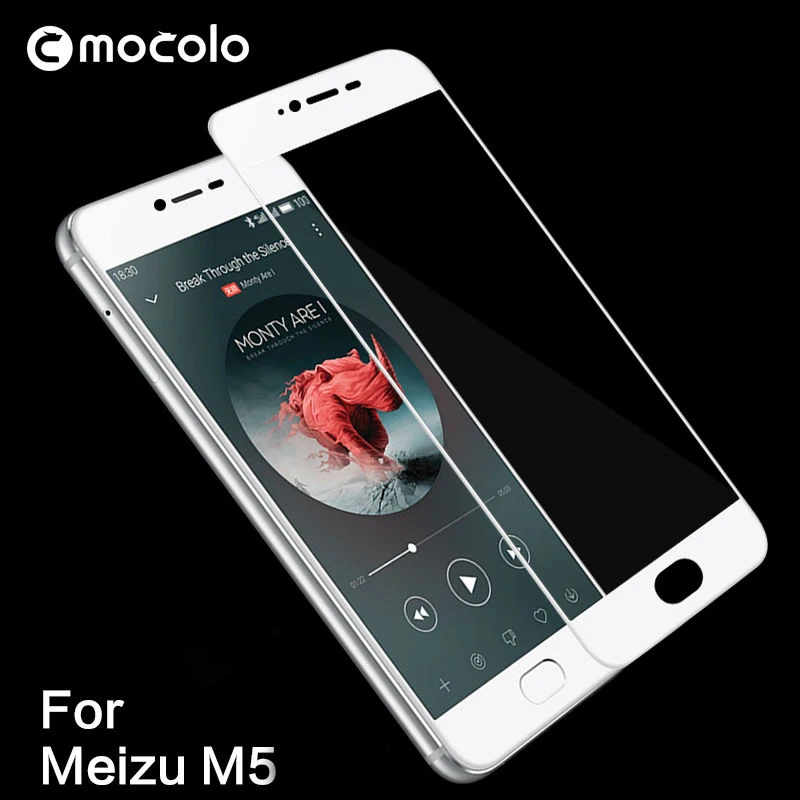 Mocolo 0 33 мм Полное покрытие закаленное стекло протектор экрана для Meizu M5 9H