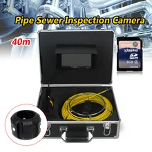 WF90-40m Sewer Waterproof Video Camera 12ocs LCD Screen Drain Pipe Inspection camera