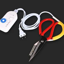 Электрический нагрев портновские ножницы для тканевой ткани товарный знак ленточный нагревательный резак 220 в 100 Вт Неполярные термостатные ножницы