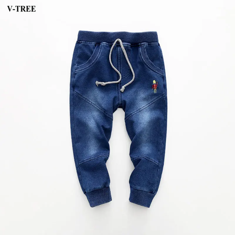 

2018 Autumn Winter Boys Jeans Kids Denim Full Pants For Girls Child Cowboy Jeans Children Trousers 2-8 Years