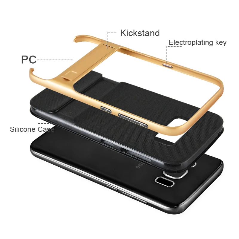 Чехол подставка CAPSSICUM для Samsung S8 чехлы Galaxy Plus силиконовые гибкие тонкие с