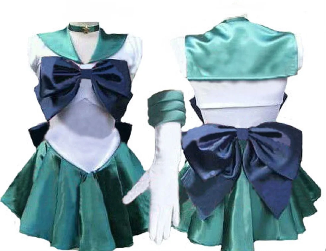 Sailor Moon Sailormoon Saturn Tomoe Hotaru Косплей Костюм с перчаткой и тиарой| |