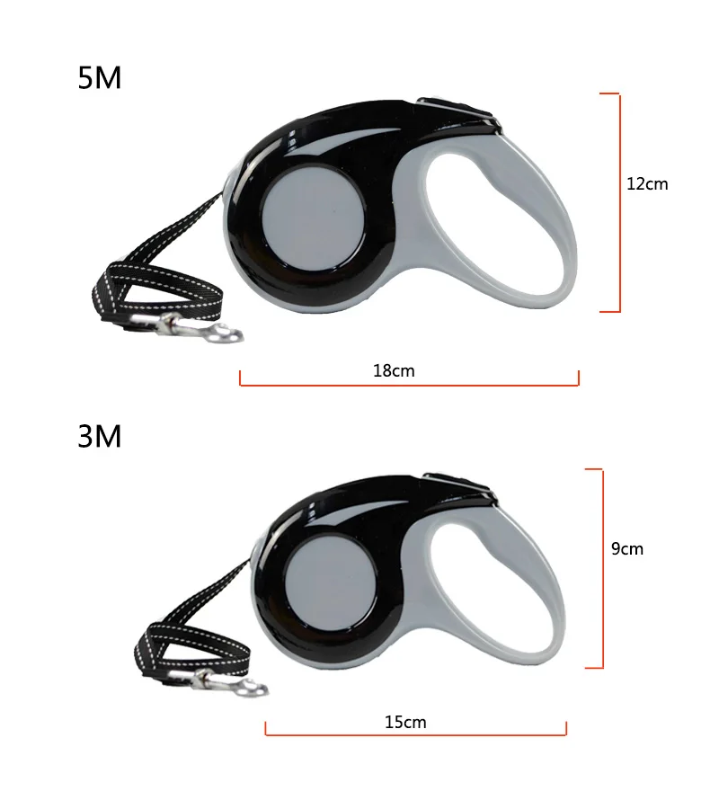 Поводок для собак автоматический выдвижной удлиняющийся ПЭТ Поводки Ошейники 3 м/5 м потянув поводок для собак поводок для маленького, небольшого питомца продукции
