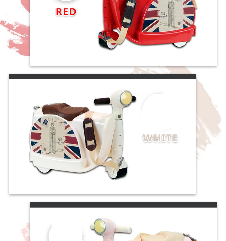 Motorcycle Luggage Trolley Suitcases 3