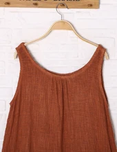 SCUWLINEN Vestidos 2017 Summer Dress Women Sleeveless Tank Linen Dress Irregular Hem Beach Party Dress Maxi Long Women Dress S17