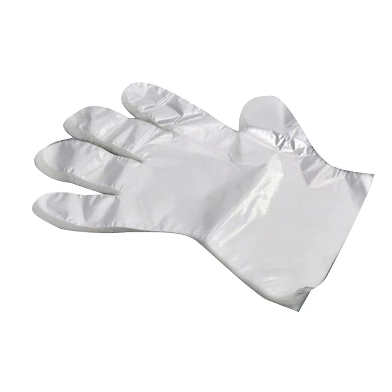 50/100 шт./лот Пластик прозрачные одноразовые перчатки Пособия по кулинарии одноразовые перчатки для ресторана, дома, обслуживания питанием гигиены#5AU14
