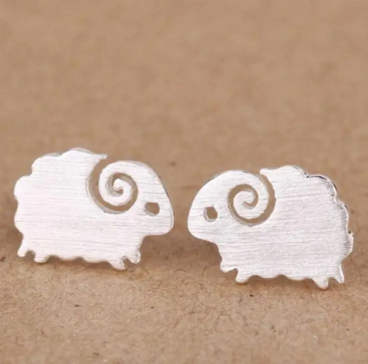 Jisensp модные серьги-капельки в форме животных милые короткие носки для малышей серьги-клипсы в форме овец современных девушек детская одежда для рождественских подарков ювелирных украшений оптом pendientes