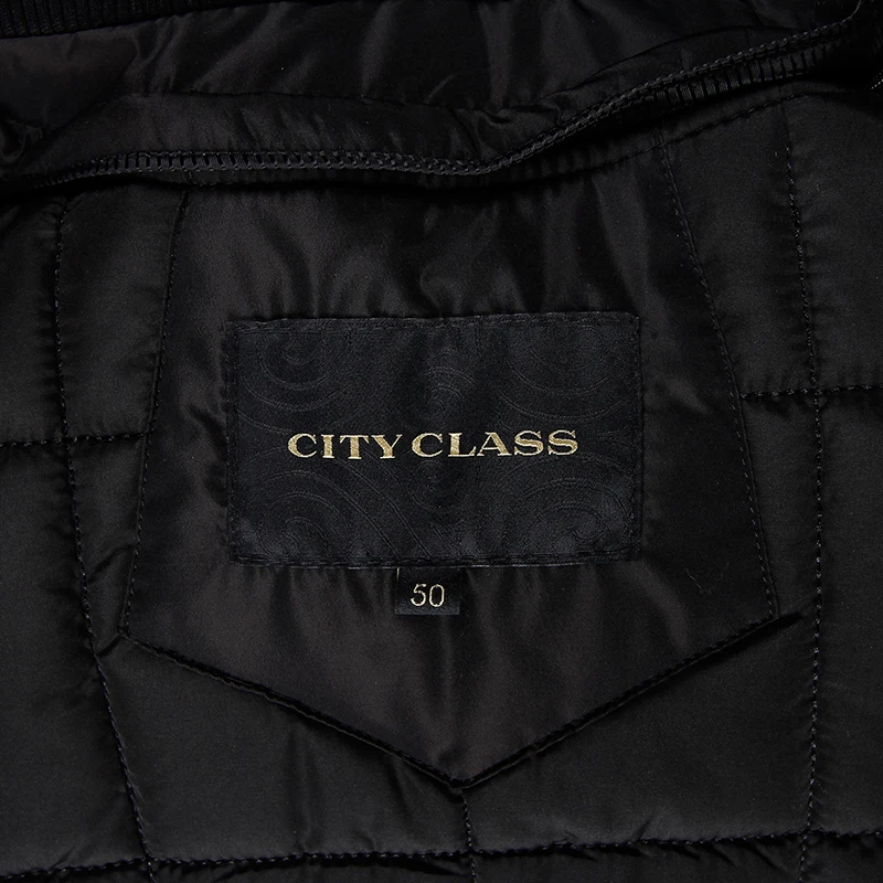 CITY CLASS толстая теплая зима парки, мода свободного покроя Isosoft синтепух съемная подкладка чернобурки Капюшон сьемный 14363