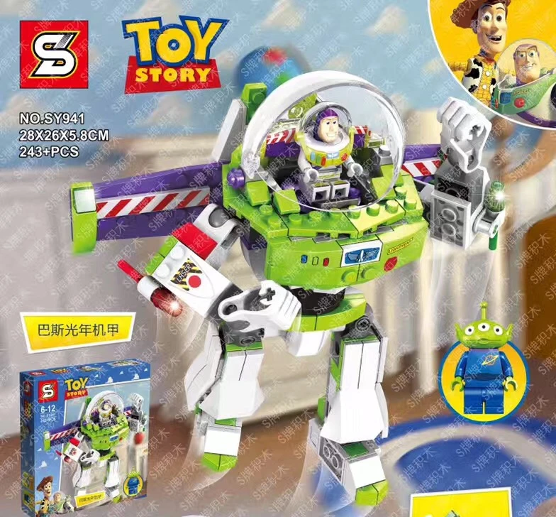 

243pcs Super Heroes Story 3 Construct A Buzz Lightyear Mech Robots Sy941 Figure Building Blocks Toy Compatible With Legoing