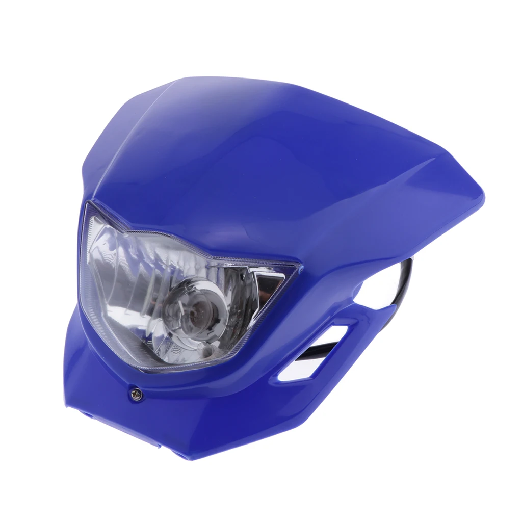 

Plastic Stylish 12V Motorcycle Headlight Bulbs With Antivibration Rubber Straps for HONDA 110-250CC Motocross Blue