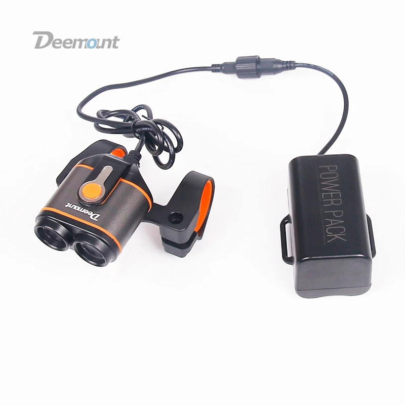 Günstig Deemount Fahrrad Scheinwerfer 8,4 V Bike Front Lampe Dual Chips 400Lumen Optional #18650 Power Box 8,4 V 5,0 V ausgang Radfahren Beleuchtung