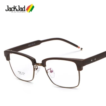 

JackJad 2018 Fashion TR90 Plastic Titanium Square Frame Plain Glasses Brand Design Eyewear Frame Glasses Frame Oculos De Grau