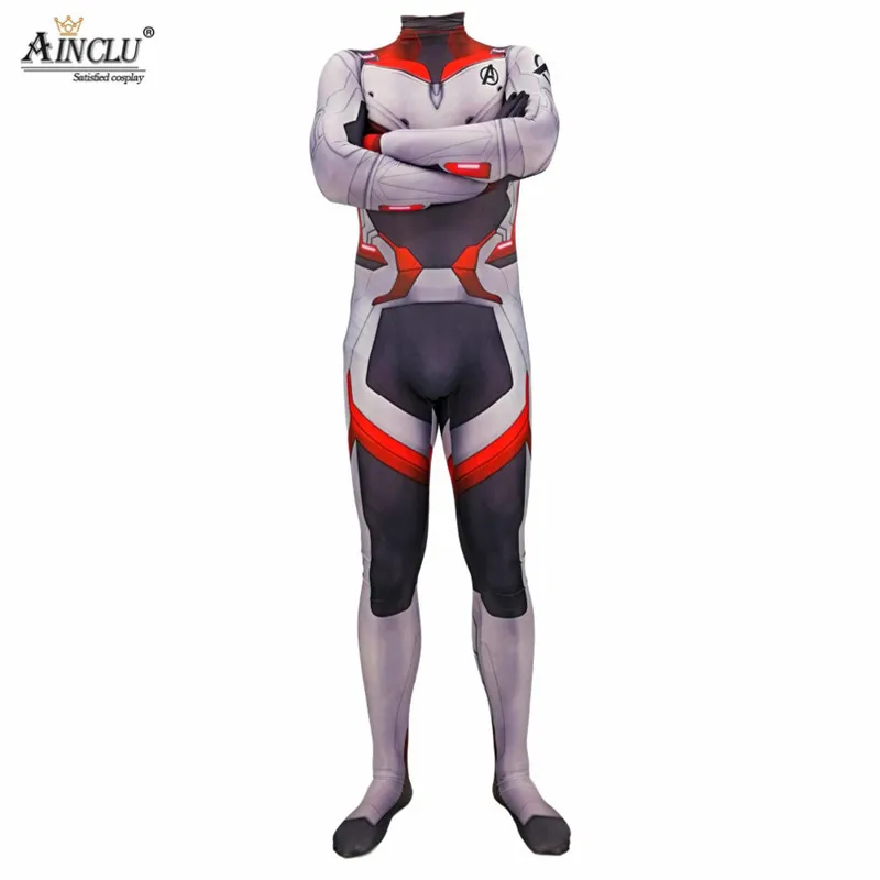 Avengers Endgame Quantum Realm Team Cosplay Costumes Lycra Spandex Adults Childern Halloween Zentai Bodysuit Suit Jumpsuits