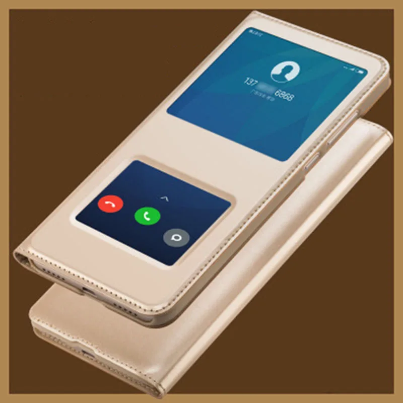 

Cases On For Xiaomi Redmi Note 7 Pro 6A Leather Flip Window Cover for Xiaomi Mi a2 Lite Full Cover Case PU For Redmi note7