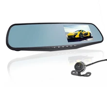 Low price Car Mirror Dvr camera 4.3 inch Full HD 1080P Dual Lens or Single Lens Rearview mirror Camera Video Recorder
