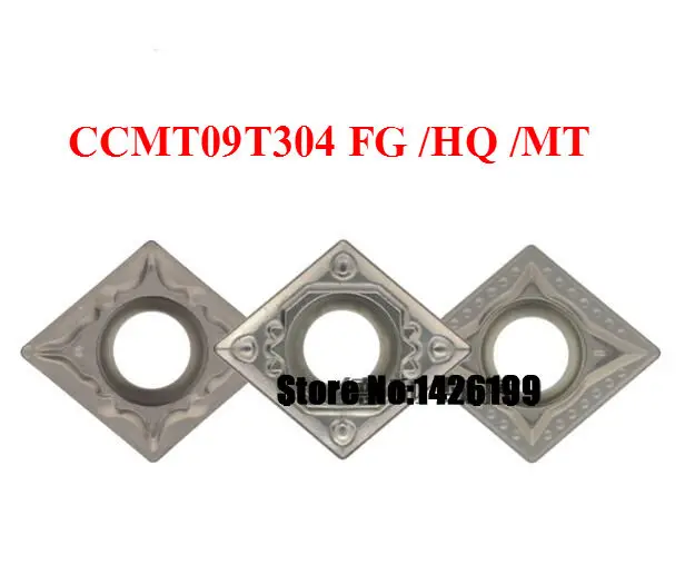 

10PCS CCMT09T304 FG/HQ/MT Cermet Grade carbide inserts lathe cutter tools Internal turning tools CNC tools Blades Tips boring